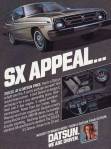 Datsun 200sx vintage ad "SX APPEAL"