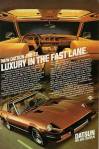 Datsun 280zx classic ad "New Datsun 280-ZX. Luxury in the Fast Lane."