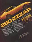 Datsun 280z vintage ad "280-ZZZAP."